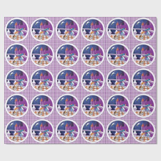 Hundefernrohr Geschenkpapier (Flach)