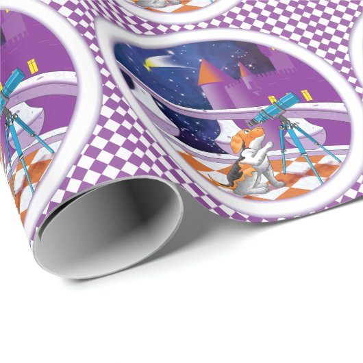 Hundefernrohr Geschenkpapier (Rolleneckpunkt)