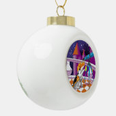 Hundefernrohr Keramik Kugel-Ornament (Links)