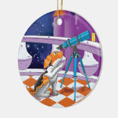 Hundefernrohr Keramik Ornament (Links)