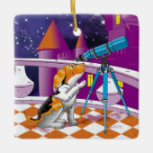 Hundefernrohr Keramikornament (Vorderseite)