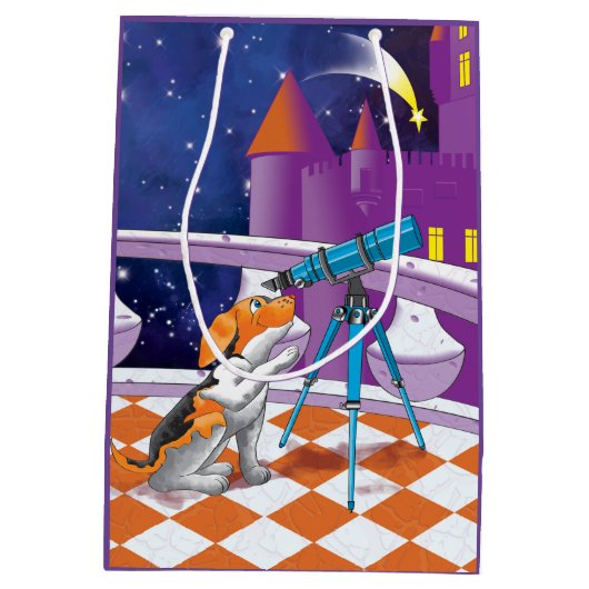 Hundefernrohr Mittlere Geschenktüte (Rückseite)