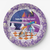 Hundefernrohr Pappteller (Vorderseite)