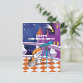 Hundefernrohr Postkarte (Stehend Vorderseite)