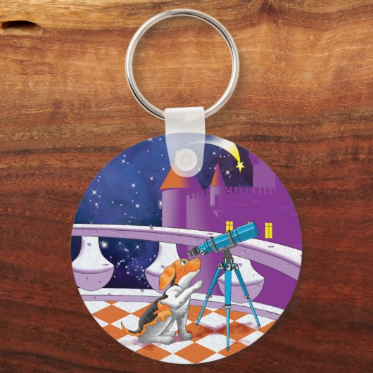 Hundefernrohr Schlüsselanhänger (Vorderseite)