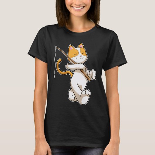 Hundefischer fischt Angeln T-Shirt (Vorderseite)