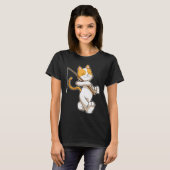 Hundefischer fischt Angeln T-Shirt (Vorne ganz)