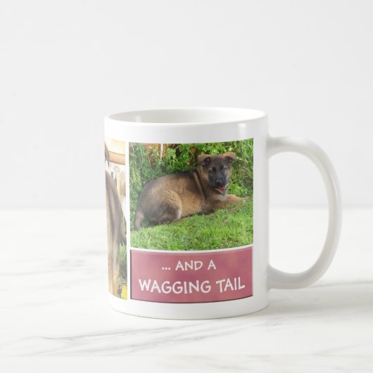 HundeFoto-Collagen-Tasse Kaffeetasse (Rechts)