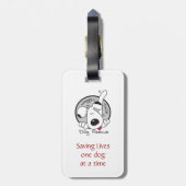 HundeFoto Gepäckanhänger (Rückseite vertikal)