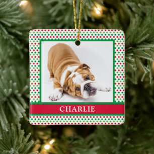 Hundefoto  keramikornament