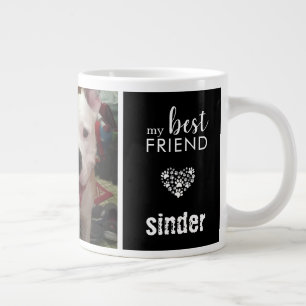 Hundefoto Mein bester Freund Schwarz Jumbo-Tasse
