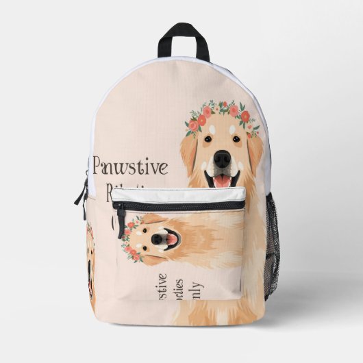 Hundefreund Bedruckter Rucksack (Vorderseite)