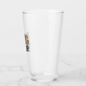 Hundefreund Leopardendruck Pfote Glas (Links)