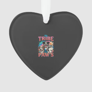 Hundefreund Mein Stamm Hat Pfoten Ornament