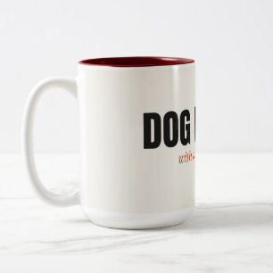 Hundefreund Mit Einem Kaffeeproblem Zweifarben-Tas Zweifarbige Tasse