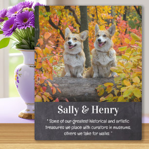 Hundefreund Personalisiertes Gedicht Haustierfoto Fotoplatte