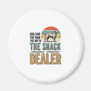 Hundefreund Snack Händler Vintage Hundefan Shirt_1 Magnet