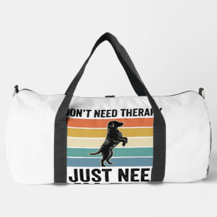 Hundefreund-Therapie-Zitat Vintage-Gravurdesign_1 Duffle Bag