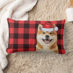 Hundefreund Weihnachten Akita Feiertags Buffalo Ka Lendenkissen
