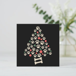 Hundefreund Weihnachten Pfoten Baum Pfoten Feierta