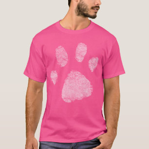 Hundefreunde Hundepfotenabdruck Hundemama Vater Pu T-Shirt