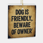 Hundefreunde  keramikornament (Rechts)