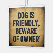 Hundefreunde  keramikornament (Links)