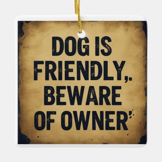 Hundefreunde  keramikornament (Vorderseite)
