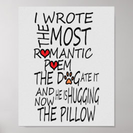 Hundefreunde können sich ein lustiges Plakat gönne