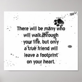 Hundefreunde zitieren Plakatdruckdesign Poster