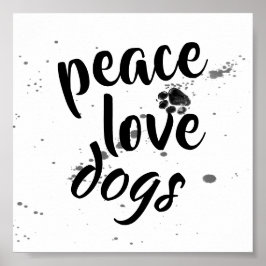 Hundefreunde zitieren Plakatdruckdesign Poster