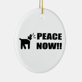 Hundefrieden Keramik Ornament (Rechts)