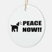 Hundefrieden Keramik Ornament (Links)