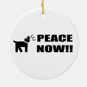 Hundefrieden Keramik Ornament (Hinten)