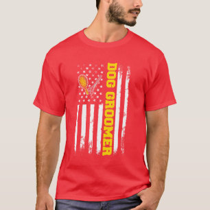 Hundefriseur Hundepflege Hundemama Amerikanische F T-Shirt