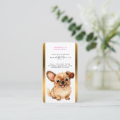 Hundefrisur Personalisierte Luxus Moderne Kollekti Visitenkarte (Stehend Vorderseite)