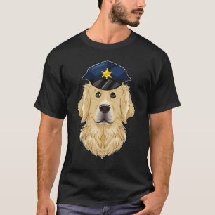 Hundeführer I Polizeihund I Polizei Golden Retrie T-Shirt