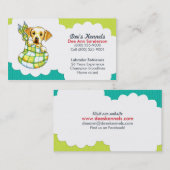 Hundefutter Labrador Welpe Aquamarin Limon Visitenkarte (Vorne/Hinten)