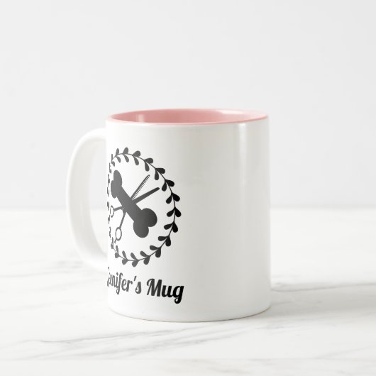 Hundefutter Zweifarbige Tasse (Vorderseite Links)