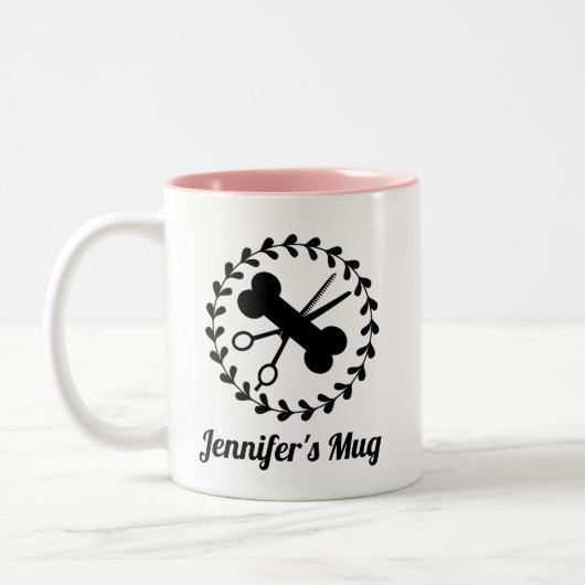 Hundefutter Zweifarbige Tasse (Links)
