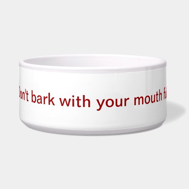 Hundefutterteller Napf (Vorderseite)