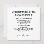 Hundegeburtkarte, Goldener Retriever Einladung (Rückseite)