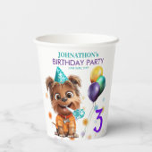 Hundegeburtstag Pappbecher (Rückseite)