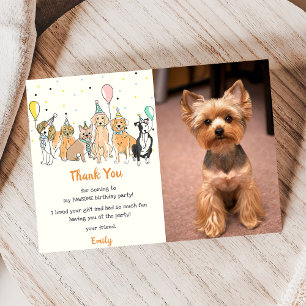 Hundegeburtstag Party Dankeskarten Einladung