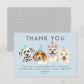Hundegeburtstagsfeier Danke (Vorne/Hinten)