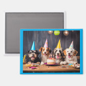 Hundegeburtstagsfeier Magnet (Vorderseite/Rückseite)