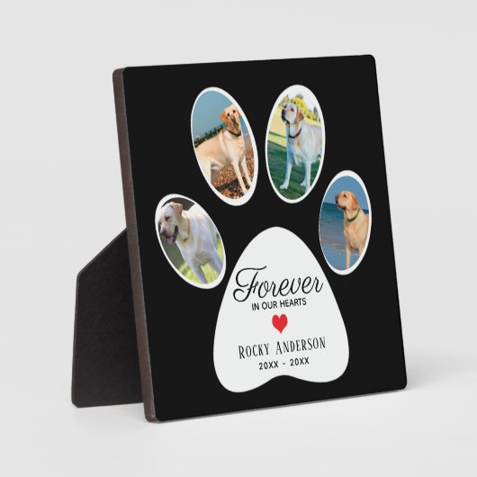 Hundegedankenwahre Fotoplatte (Vorderseite)