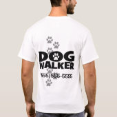Hundegehen und Hundewanderer-Werbeaktion! T-Shirt (Rückseite)