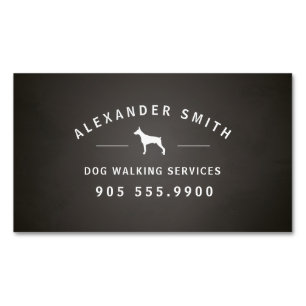 Hundegehende Dienstleistungen Magnetische Visitenkarte