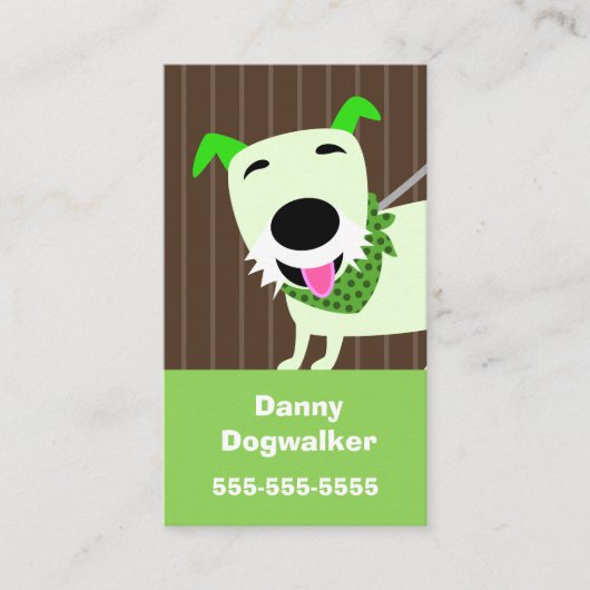 Hundegehende Dienstleistungen Visitenkarte (Vorderseite)